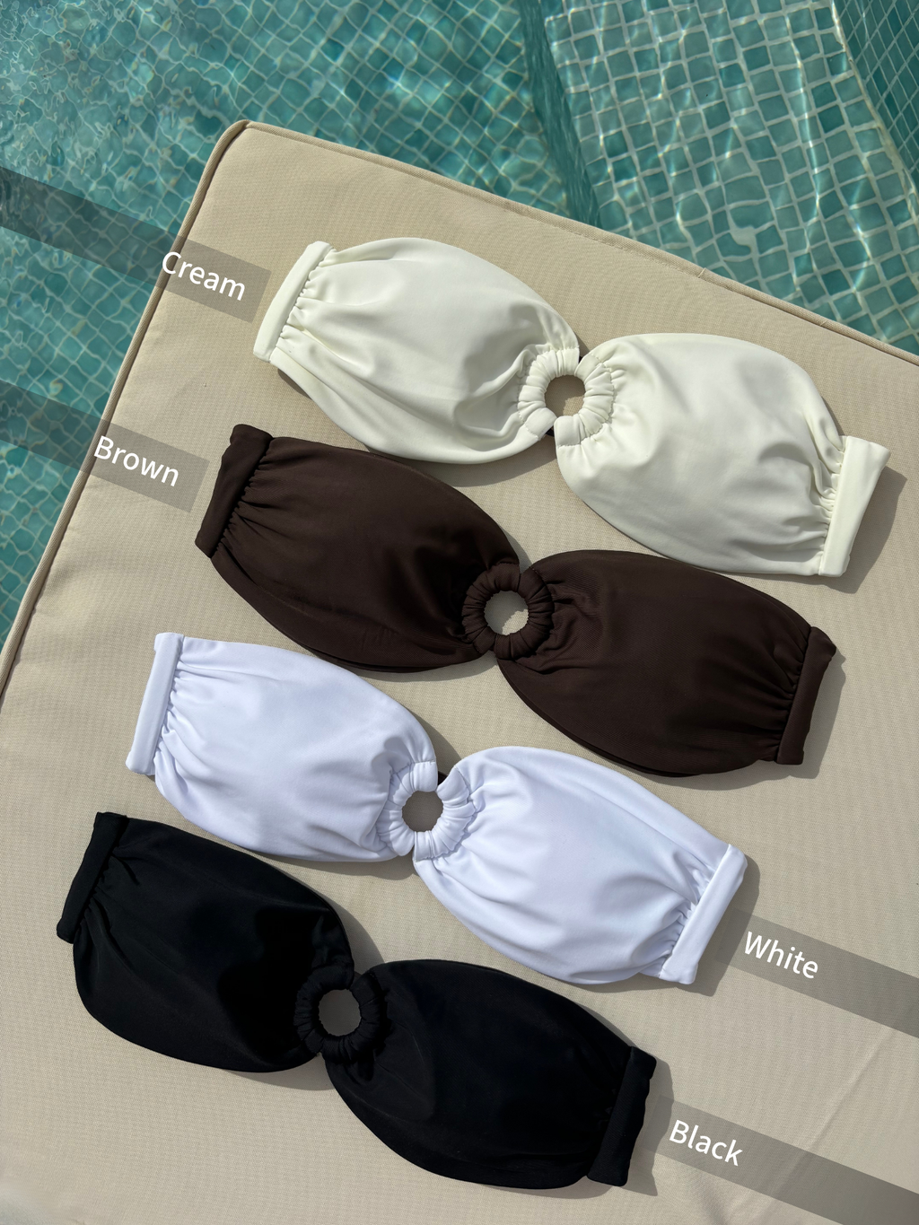 Sibelle Bandeau bikini top
