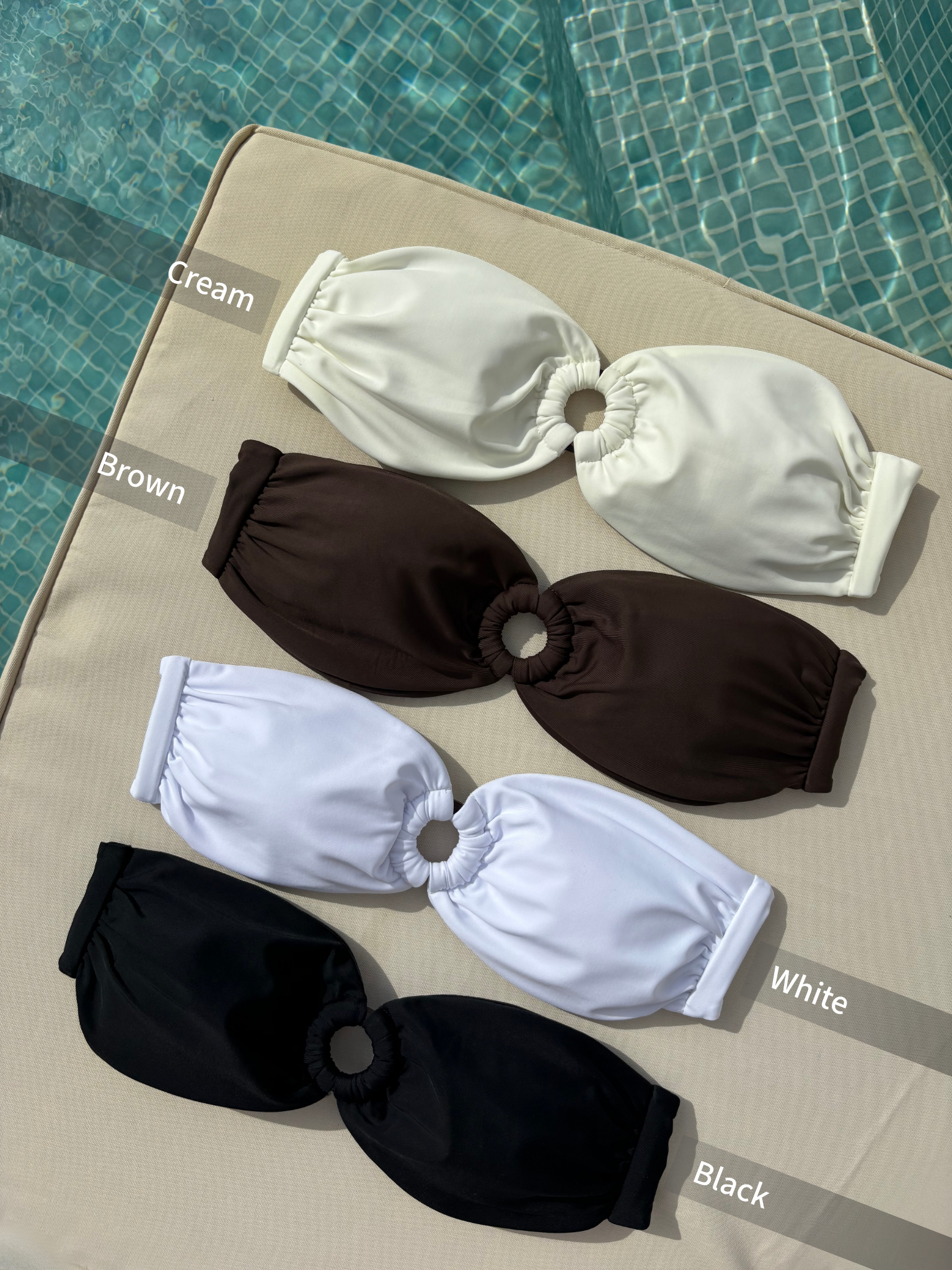 Sibelle Bandeau bikini top